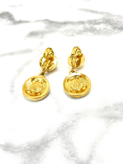 CELINE Triomphe 耳環 黑金 復古 配件 舊款 舊款 CELINE 6jythw