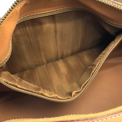 CELINE Macadam Blason Two- way Boston bag Handbag Shoulder bag Brown Vintage Old Celine wxxdse