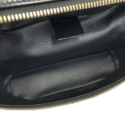CELINE Macadam Blason Vanity bag Hand bag Black Vintage Old Celine 42j7dd