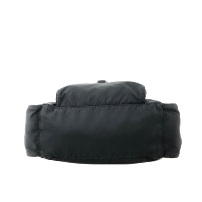 PRADA Triangle logo Buckle Nylon Crossbody Shoulder bag Black Vintage tnnrcj