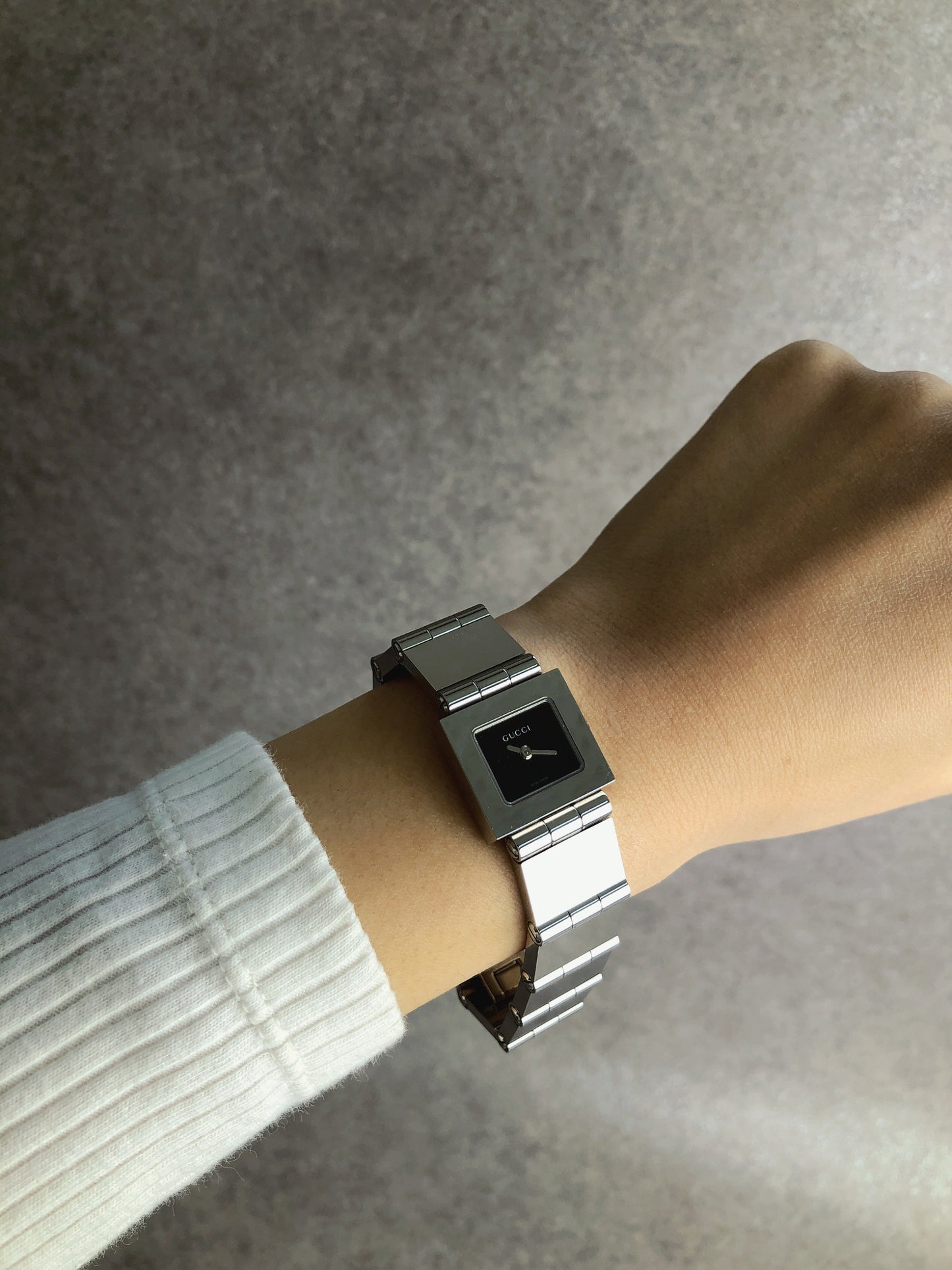 GUCCI Watch Silver 600L Vintage ft54eb