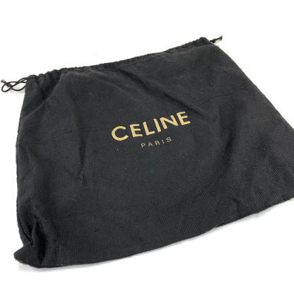 CELINE Blason 透明板吊飾皮革 PVC 手提包 黑色 復古 舊款 Celine ercjxm