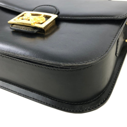 CELINE Horse carriage Crossbody Shoulderbag Black Vintage Old CELINE 3ne2y3