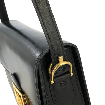 CELINE Horse carriage Crossbody Shoulderbag Black Vintage Old CELINE 3ne2y3