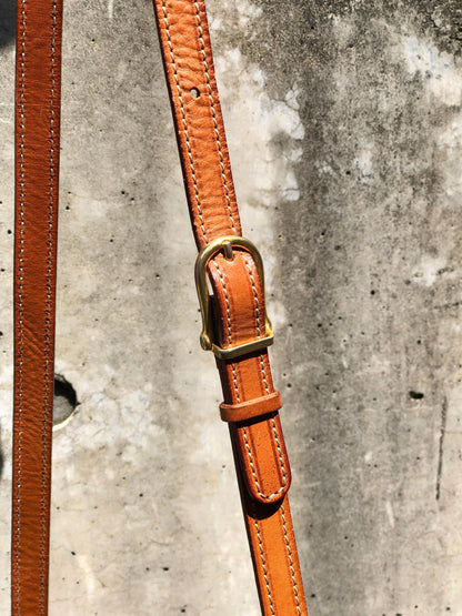 CELINE Macadam Blason Front Pocket Shoulder bag Brown Vintage Old CELINE 35ip77