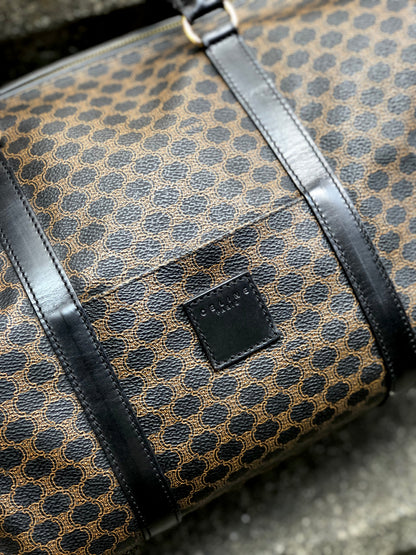 CELINE Macadam Blason Boston bag Handbag Black Vintage Old Celine 5b7pw2