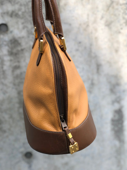 LOEWE  anagram Leather Bugatti Hand bag Brown kp5gpx