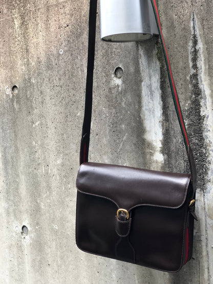 GUCCI Sherry line Crossbody Shoulder bag Brown Old Gucci vintage nfbfaz