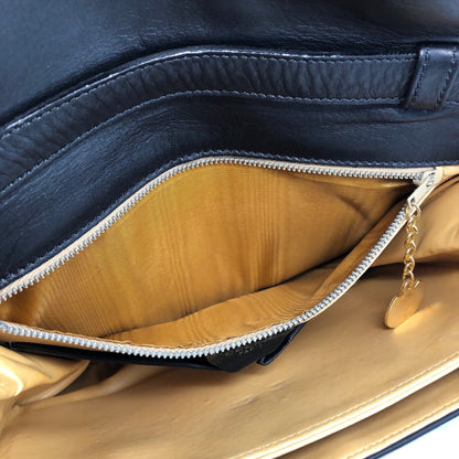 CELINE Logo Crossbody Shoulder bag Black Vintage Old CELINE 6bsn2s