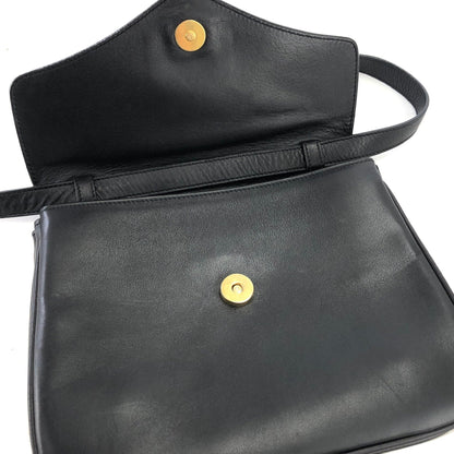 CELINE Logo Crossbody Shoulder bag Black Vintage Old CELINE 6bsn2s