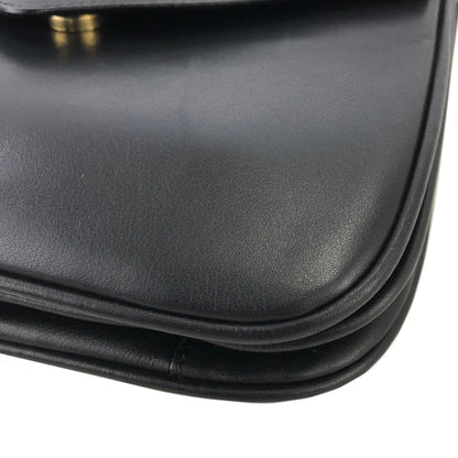 CELINE Logo Crossbody Shoulder bag Black Vintage Old CELINE 6bsn2s