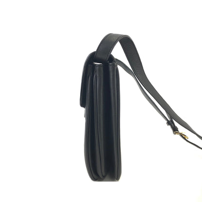 CELINE Logo Crossbody Shoulder bag Black Vintage Old CELINE 6bsn2s