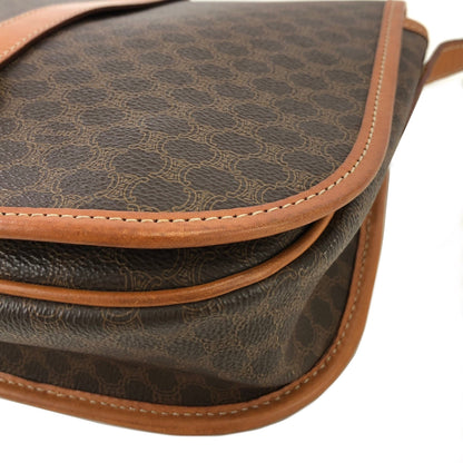 CELINE Macadam Front Buckle Flap Shoulder bag Brown Vintage Old CELINE kg6sjx