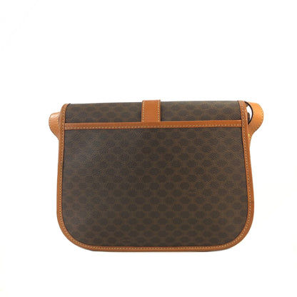 CELINE Macadam Front Buckle Flap Shoulder bag Brown Vintage Old CELINE kg6sjx