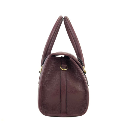 LOEWE Alamo Anagram Turn lock Handbag Shoulderbag Bordeaux Vintage Old t6dyzv