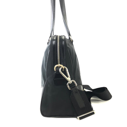 PRADA Triangle logo Nylon Two-way Tote bag Shoulder bag Black Vintage utm6ke