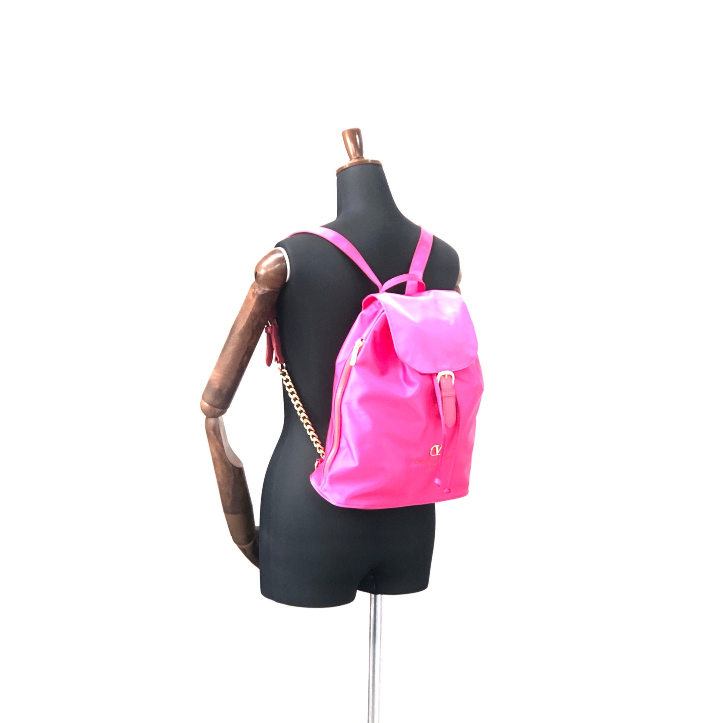 VALENTINO GARAVANI Nylon Backpack Pink Vintage Old 3kiw2c