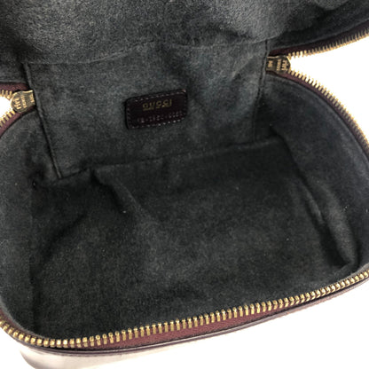 GUCCI 竹製漆皮迷你化妝包 手提包 黑色 復古 舊款 GUCCI umgaas