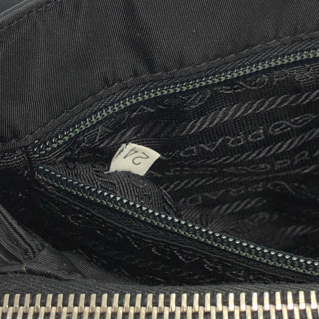Prada Vitello Leather Zip Bag
