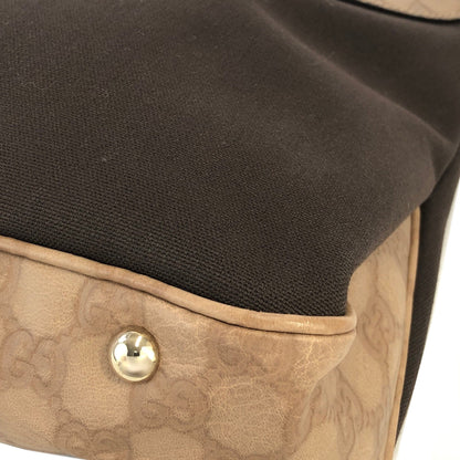 GUCCI Guccissima Shoulder bag Hobo bag Brown Vintage Old 2anetv