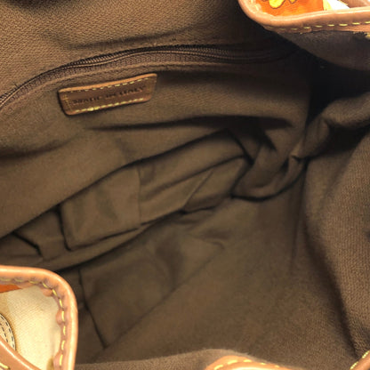 LOEWE Whole Pattern Fabric Backpack Orange Vintage Old 5fcmyi