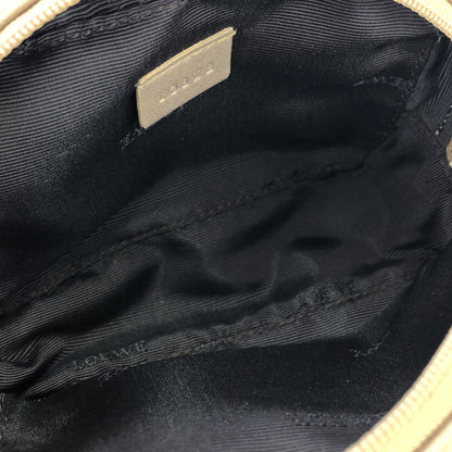 LOEWE Anagram Chain Mini bag Pouch Metallic Beige Vintage Old e8gsyh