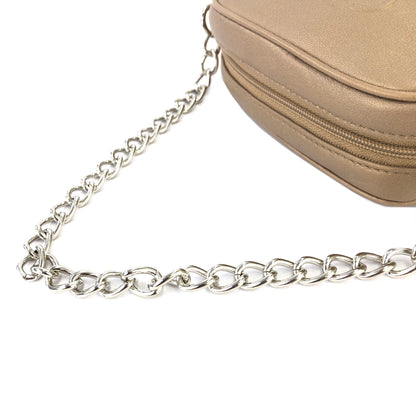 LOEWE Anagram Chain Mini bag Pouch Metallic Beige Vintage Old e8gsyh