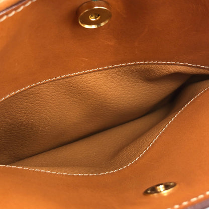 CELINE Macadam Gancini Shoulderbag Brown Vintage Old celine bbyfhi