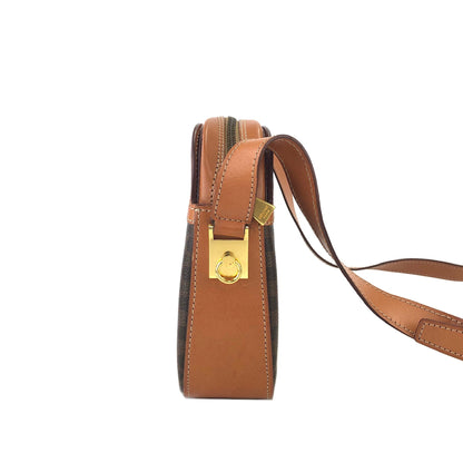 CELINE Macadam Gancini Shoulderbag Brown Vintage Old celine bbyfhi