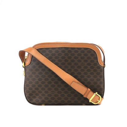 CELINE Macadam Gancini Shoulderbag Brown Vintage Old celine bbyfhi