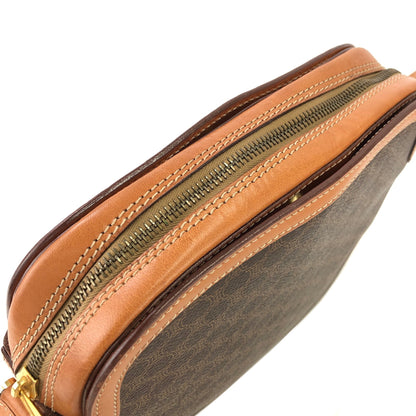 CELINE Macadam Gancini Shoulderbag Brown Vintage Old celine bbyfhi