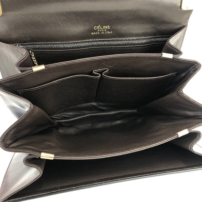 CELINE Horse carriage Crossbody Shoulderbag Brown Vintage Old CELINE apx2ne