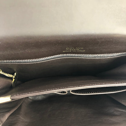 CELINE Horse carriage Crossbody Shoulderbag Brown Vintage Old CELINE apx2ne