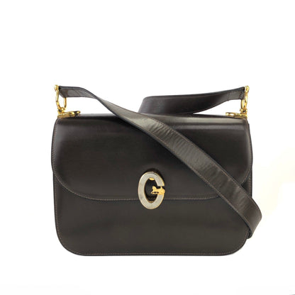 CELINE Horse carriage Crossbody Shoulderbag Brown Vintage Old CELINE apx2ne