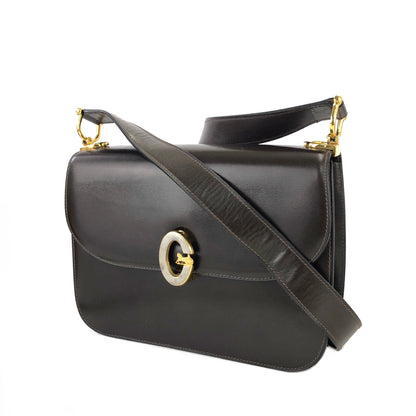 CELINE Horse carriage Crossbody Shoulderbag Brown Vintage Old CELINE apx2ne