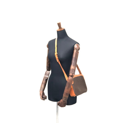 CELINE Macadam Gancini Shoulderbag Brown Vintage Old celine bbyfhi