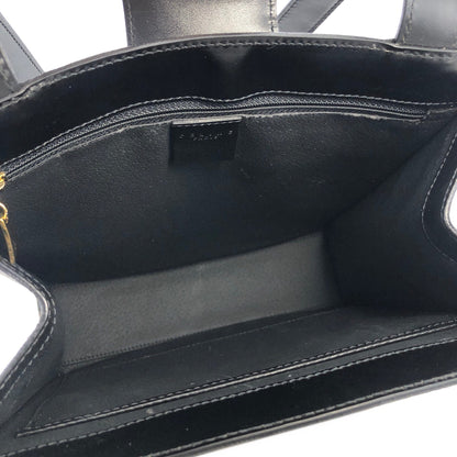 CELINE Macadam  turn lock Shoulder bag Black Vintage Old celine dbbn53