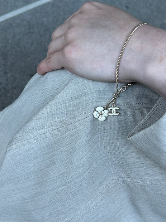 CHANEL Coco Mark Bracelet Gold Vintage u7x5gv