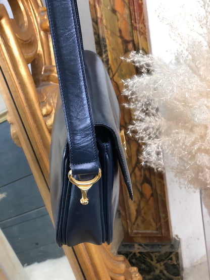 CELINE Blason Triomphe 斜背包 肩背包 海軍藍 舊款 Celine 復古 e85ys5