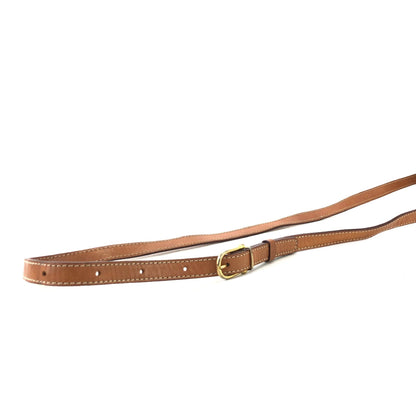 CELINE Macadam Blason  Embossed Shoulderbag half moon Brown Vintage Old celine ua7fc3