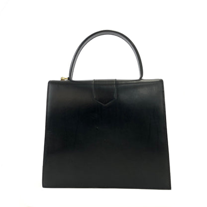 CELINE Toggle Clasp Chain Handbag Black Vintage Old Celine f27nxf