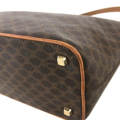 CELINE Macadam Vanitybag handbag Brown Vintage Old Celine efdvcj