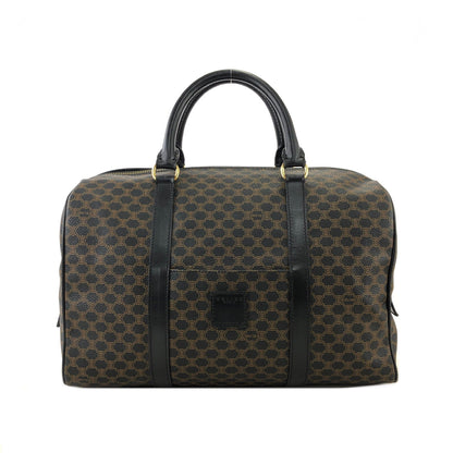 CELINE Macadam Blason Boston bag Handbag Black Vintage Old Celine 5b7pw2