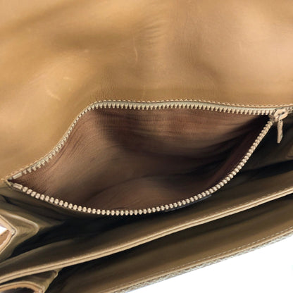 CELINE Macadam Blason Crossbody Shoulder bag Beige Vintage Old Celine ah45x5