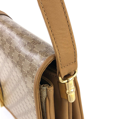 CELINE Macadam Blason Crossbody Shoulder bag Beige Vintage Old Celine ah45x5