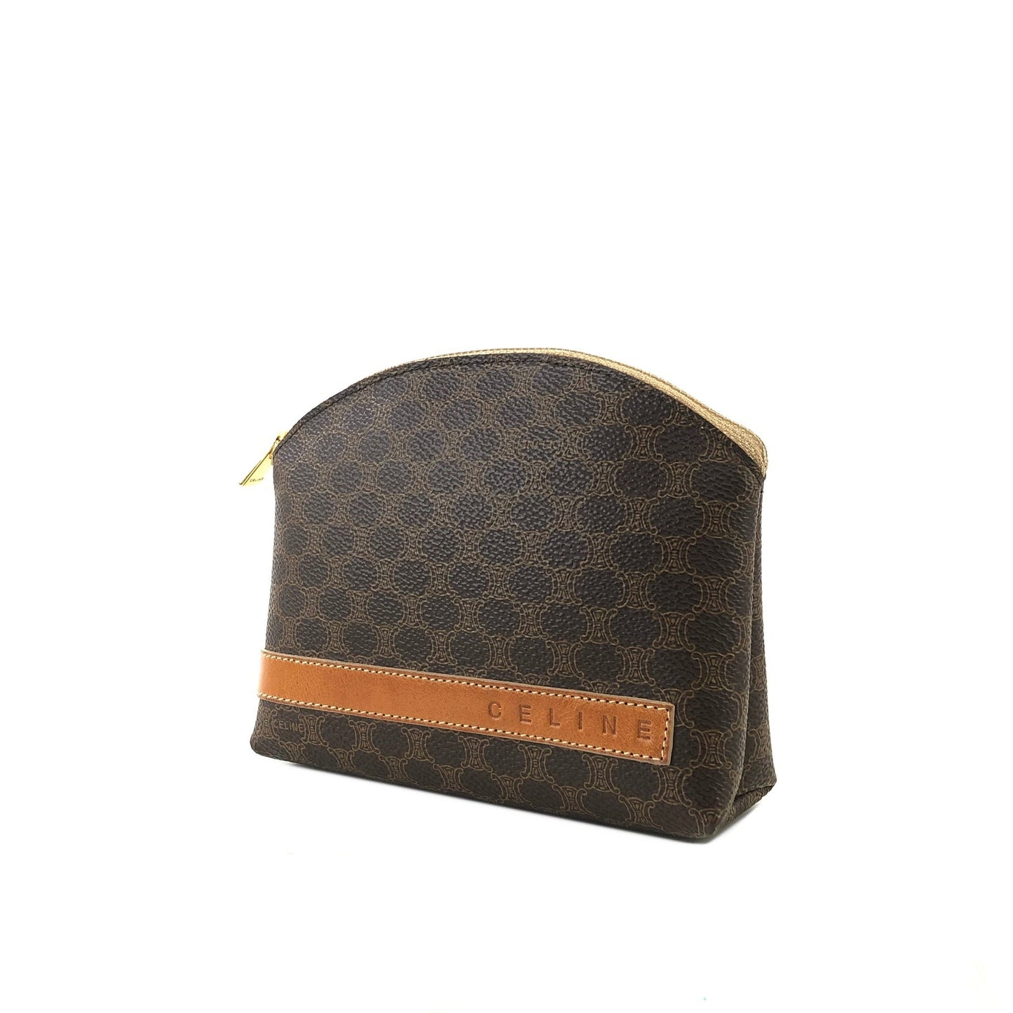 CELINE Macadam Logo 手拿包 棕色 復古 舊 CELINE wsa2z5