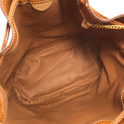 CELINE Macadam Blason Drawstring Bucket Shoulder bag Brown Vintage Old CELINE txv2jg