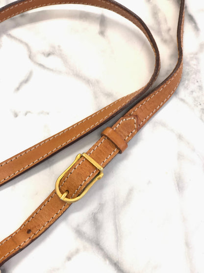 CELINE Macadam Blason Crossbody Small Shoulder bag Brown Vintage Old Celine 73td6y