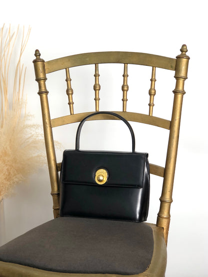 CELINE Starball Handbag Black Vintage 5fj8x2