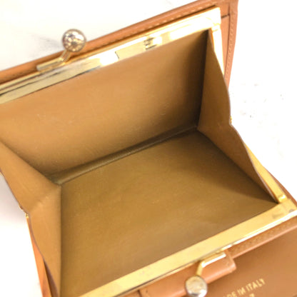 CELINE Macadam Triomphe Clasp wallet beige z66mum